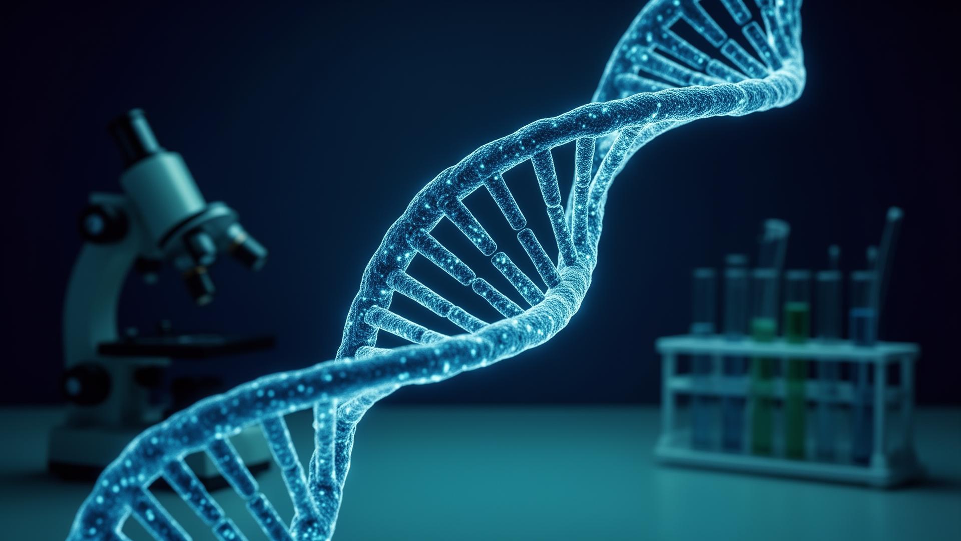 DNA double helix visualization